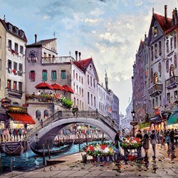 City Of Dreams by Henderson Cisz - Limited Edition on Canvas sized 14x14 inches. Available from Whitewall Galleries
